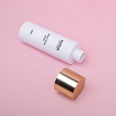 150ml de plastic Verpakkende Flessen berijpten Duidelijke Aangepaste Kleur met Alu Gouden GLB