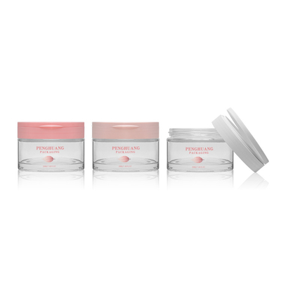 Het Glaskruiken van de luxe schrobben de Kosmetische Room met de Lippenlichaam Exfoliating van Matte Pink Cap 200g Container