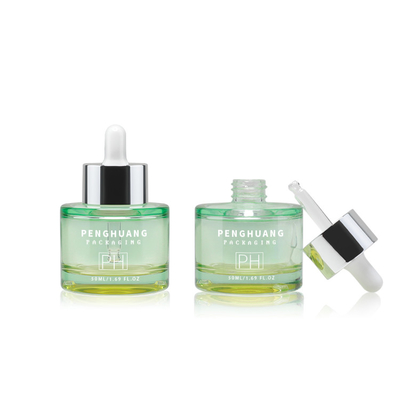 De groene van het het Serumdruppelbuisje van de Glasetherische olie Flessen 20ml 30ml 50ml