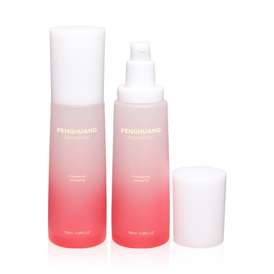 Het ronde Vastgestelde Hyaluronic Zure Glas Skincare van de Vorm Kosmetische Fles