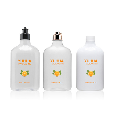 500ml Toiletry Plastiek die Flessen Witte Transparant met GLB 28/410 verpakken