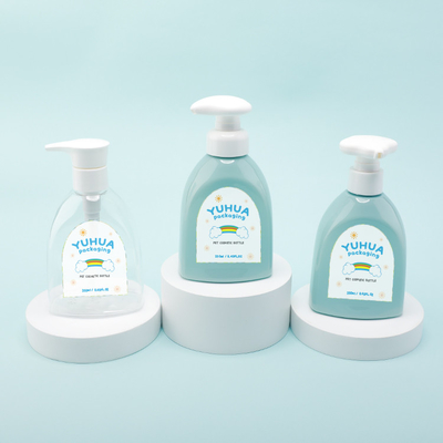 Van de de Room het Plastic Lotion van de lichaamswas van de de Flessen250ml Leuke Bloem Etiket van het de Pompjonge geitje