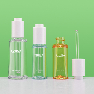 Fles van het de Douanepetg de Plastic Serum van 30ml 50ml met Druppelbuisje GLB