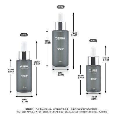 De Flessen Kosmetische Verpakkende Containers van de Eco galvaniseren de Vriendschappelijke 40ml 50ml 80ml Plastic Lotion