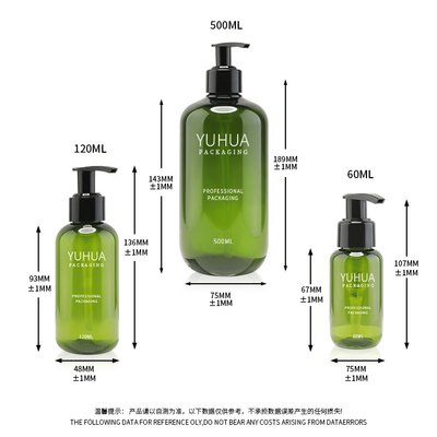 Rekupereerbare Biologisch afbreekbare Plastic Lotionfles 60ml 120ml 500ml voor Huidzorg