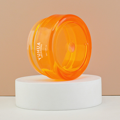 De oranje Kleur van de HUISDIEREN Plastic Kruik om Vlakke GLB-Roomlotion die 30g verpakken