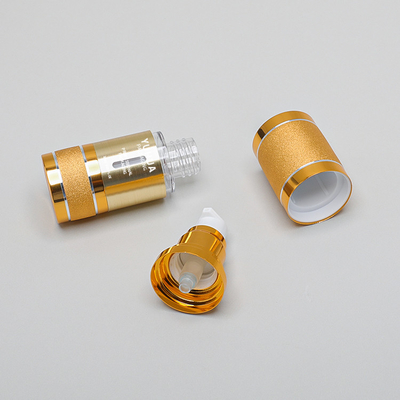 Van de de Pompfles 15ml 30ml 50ml 100ml van de cilinderlotion Fles Zonder lucht van de de Essentiepomp de Gouden Lege