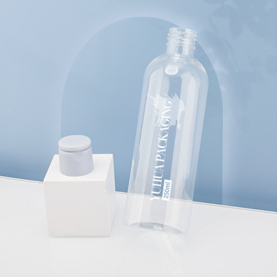 Aangepast Embleem250ml Plastic Flip Cap Bottles For Shampoo Veredelingsmiddel