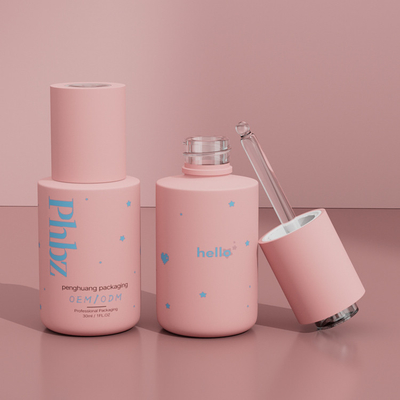 De aangepaste Flessen van het het Serumdruppelbuisje van de Embleem30ml Luxe voor Skincare-Verpakking