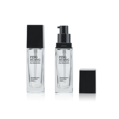 30 ml Liquid Foundation Glazen Pompfles Cosmetisch Pakket Hot Stamping