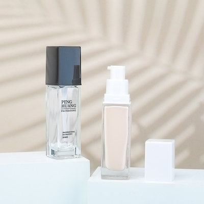 30 ml Liquid Foundation Glazen Pompfles Cosmetisch Pakket Hot Stamping