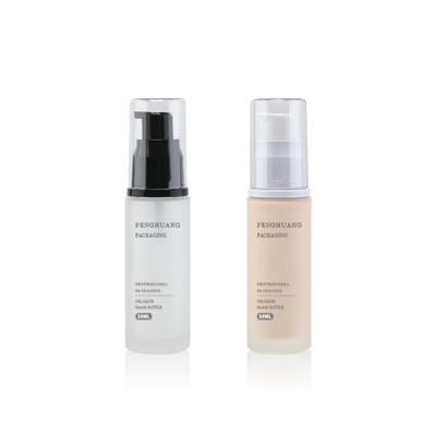 30ml Fles van de glas de Vloeibare Stichting met van de de Zorgvochtinbrengende crème van het Pompgezicht de Huidzorg van Sunblock 1oz