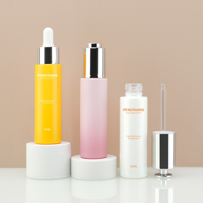 De Flessen van het het Serumdruppelbuisje van de etiketdruk 30ml raffineert Huidtextuur