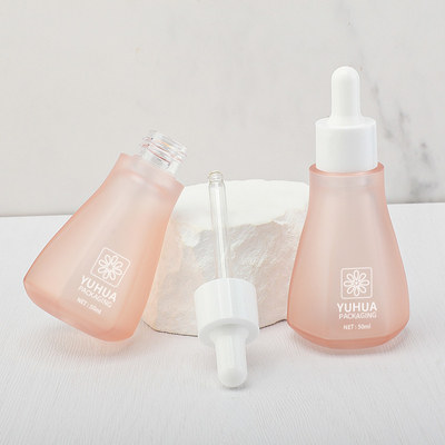 De aangepaste PETG-Fles die van het Lotionserum het Hete Stempelen van 50ml verpakken