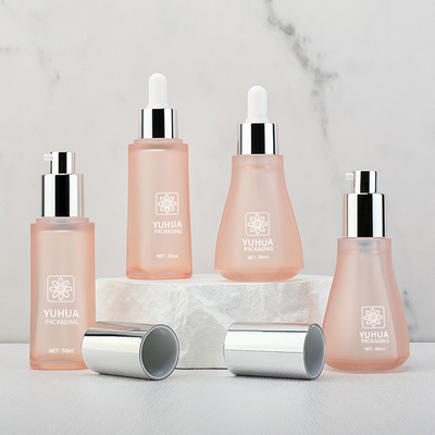 De aangepaste PETG-Fles die van het Lotionserum het Hete Stempelen van 50ml verpakken