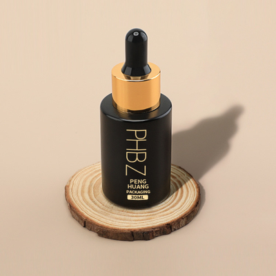 Op maat gedrukte druppelflessen 30 ml glazen essentiële oliefles