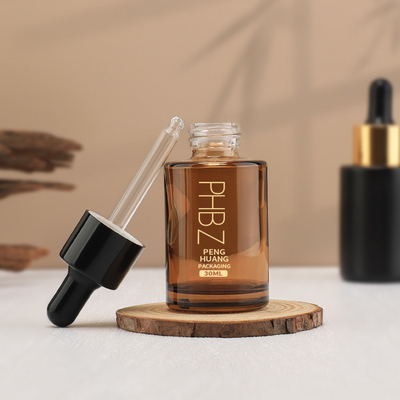 Op maat gedrukte druppelflessen 30 ml glazen essentiële oliefles