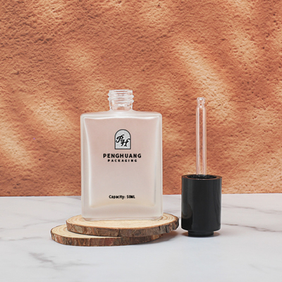 Vierkante Serum Glas Dropper Fles Voor Cosmetische Verpakking