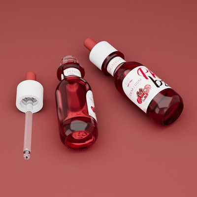 Niet-giftig glas serum toner essentie olie fles voor cosmetische verpakking