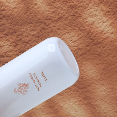 Cylinder PET cosmetische fles Verpakking lege plastic lotion fles met dop