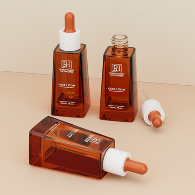 Classic Trapezoïde 30 ml olie serum dropper flessen voor huidverzorging verpakking