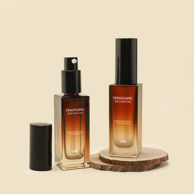 50 ml Essentie Olie Serum Fles In Huidverzorging Verpakking Met Silk Screen Printing