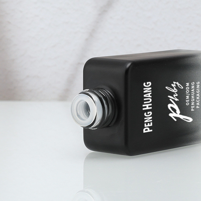 Zwarte glazen dropperfles 30 ml voor serum toner essentie olie