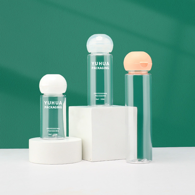 15 ml cilindrische plastic verpakkingsflessen aangepast logo cosmetische plastic flip cap fles