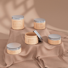 Skincare Plastic Packaging Jars With Screw Cap Smooth Surface