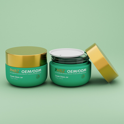 OEM ODM Leeg Matte Cosmetische Crème Jar 100g Glas Body Butter Jar met deksel