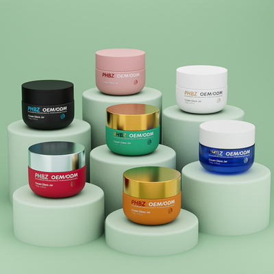 OEM ODM Leeg Matte Cosmetische Crème Jar 100g Glas Body Butter Jar met deksel