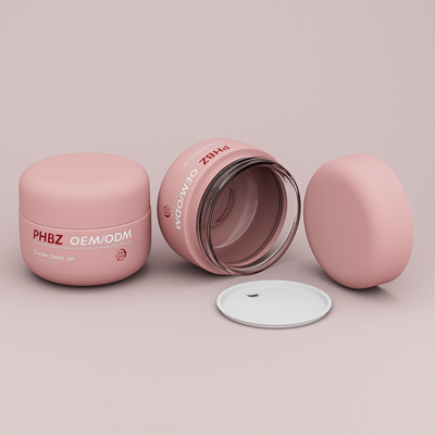 Luxe ronde lege 100g crème glazen potten voor gezicht crème lichaam scrub gezicht masker boter