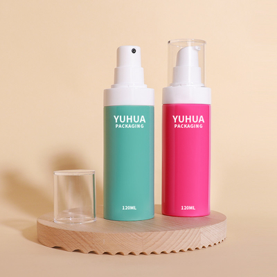 Kleurrijke 120 ml lege witte fijne mist plastic spuitpompfles voor body toner water