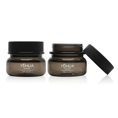 Custom Ronde Custom Logo Plastic Cream Jar met Matte Afwerking en Schroef Cap