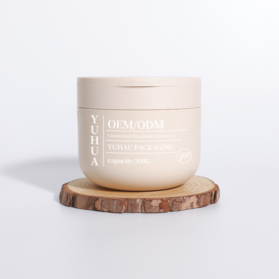 200 ml cosmetische plastic verpakkingspotten voor haar, lichaam, scrub en gezichtscrème