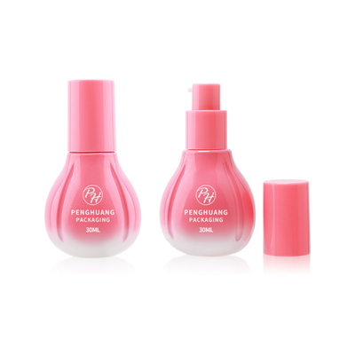 Groothandel 30 ml serum en toner aangepast logo crème lotion glazen flessen met pomp
