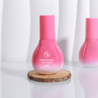 Groothandel 30 ml serum en toner aangepast logo crème lotion glazen flessen met pomp