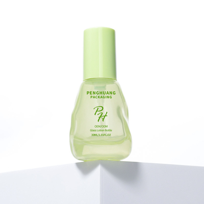 Avocado Green Clear 30 ml glazen vloeibare fundering flessen voor huidverzorging verpakking