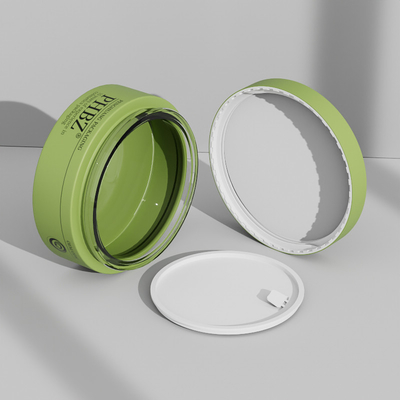 100 g ronde schroefkap glazen crème potten met deksel aangepaste verpakking voor face cream