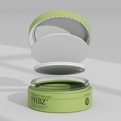 100 g ronde schroefkap glazen crème potten met deksel aangepaste verpakking voor face cream