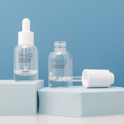 Gepersonaliseerde logo glas serum dropper flessen voor toner essence olie