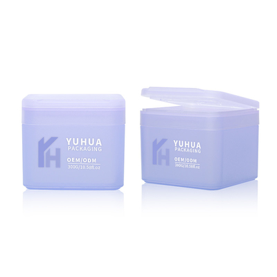 300 gram Flip Top Plastic Cream Jar pp lege plastic cosmetische pot met deksel