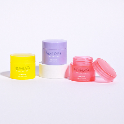 Custom logo Plastic verpakkingspotten 5g 10g 15g Lipbalm pot met deksel