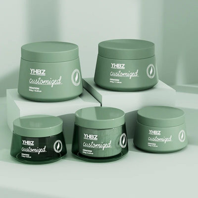 Matte Plastic Cream Jar 150ml 250ml 350ml 500ml lege Cream Containers