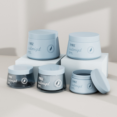 Matte Plastic Cream Jar 150ml 250ml 350ml 500ml lege Cream Containers