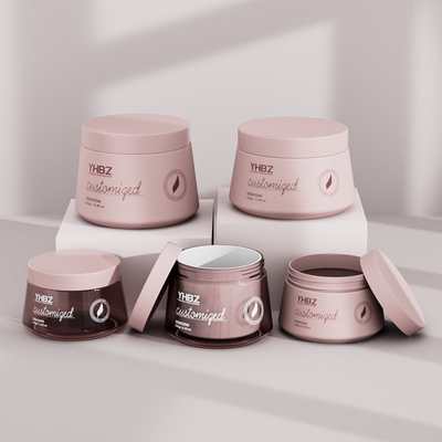 Matte Plastic Cream Jar 150ml 250ml 350ml 500ml lege Cream Containers