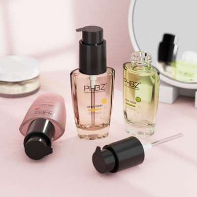 Stichting flessen Groothandel Glas lotion fles voor lichaam lotion haar olie serum olie