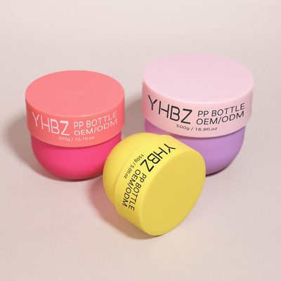 Groothandel Bottercrème Jar 50/75/100/150/200/300/500g Breedmond Ronde lichaam Scrub Containers