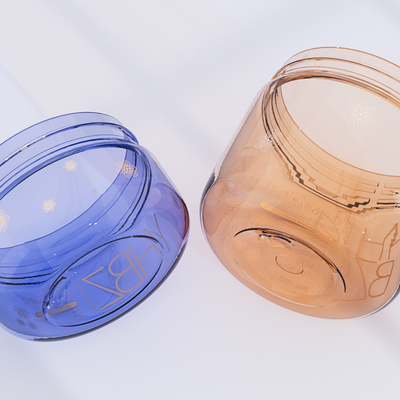 100 g 200 g Plastic verpakkingspotten Eco-vriendelijke cosmetische plastic pot met deksel