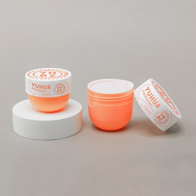 Groothandel Custom Logo Printed Plastic Packaging Jars Voor Body Butter En Gezichtscrème
